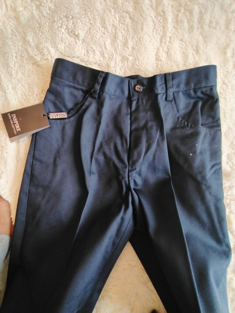 Navy Boys' Suit Pants